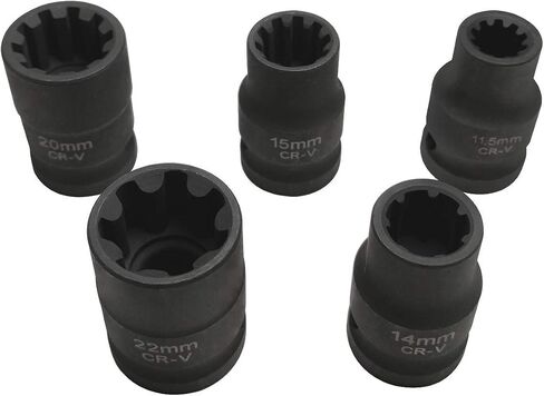 5pcs Brake Caliper Socket Set Compatible with Audi VW(5size) (5pcs) in Saudi Arabia