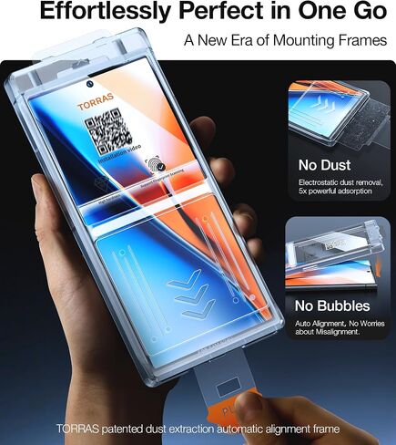 TORRAS Top-Notch Diamond Shield for Samsung Galaxy S24 Ultra Screen Protector [9H+ Durable Military-Grade Protection] 0.04s Fingerprint Unlock Bubble Free Aerospace Grade Screen Protector S24 Ultra in Saudi Arabia