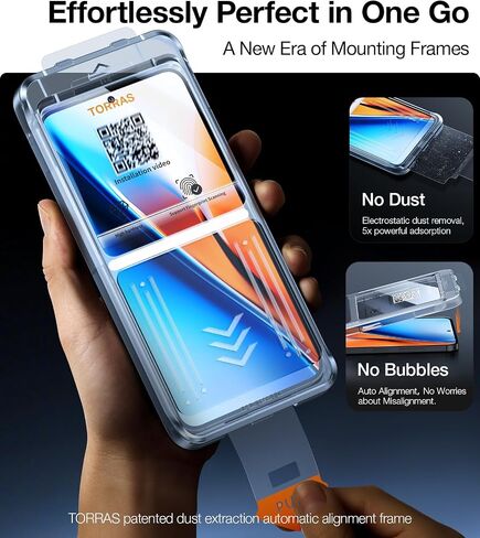 واقي شاشة TORRAS من الدرجة الأولى لهاتف Samsung Galaxy S24 Ultra [9H+ حماية متينة من الدرجة العسكرية] 0.04s واقي شاشة من الدرجة الفضائية خالٍ من الفقاعات S24 Ultra in Kuwait