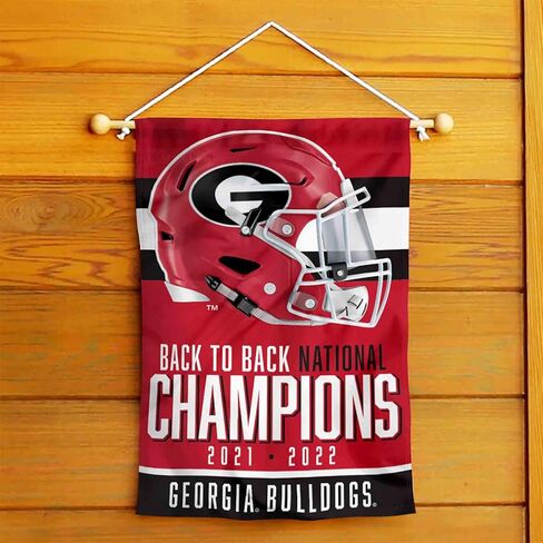 UGA Bulldogs College لكرة القدم 2022 للأبطال الوطنيين علم الحديقة مزدوج الجوانب in Kuwait