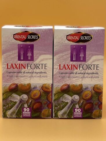 180 capsules of Laxin Forte Kosher Regular Bowel Movment Oriental Secrets by Laxin Forte in Saudi Arabia