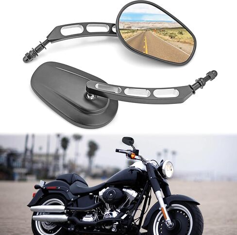 مرآة الرؤية الخلفية من WSays Sportster مرآة جانبية مجوفة متوافقة مع Harley Dyna Softail Touring Chrome in Saudi Arabia