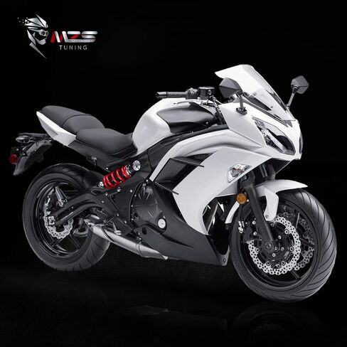 مرايا الدراجات النارية MZS - تعديل الرؤية الخلفية ABS أسود متوافق مع EX250 2008-2012 | EX650 2009-2017 | ER-6F ER6F 2009-2015 | EX1000 Z1000SX 2011-2015 in Kuwait