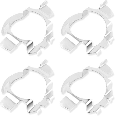 4PCS H7 LED Headlight Bulb Retainer,Stainless Steel H7 Adaptor Headlight Retaining Clip,Car Headlights Accessories Compatible with BMW Audi Ford Nissan in Saudi Arabia