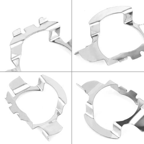 4PCS H7 LED Headlight Bulb Retainer,Stainless Steel H7 Adaptor Headlight Retaining Clip,Car Headlights Accessories Compatible with BMW Audi Ford Nissan in Saudi Arabia
