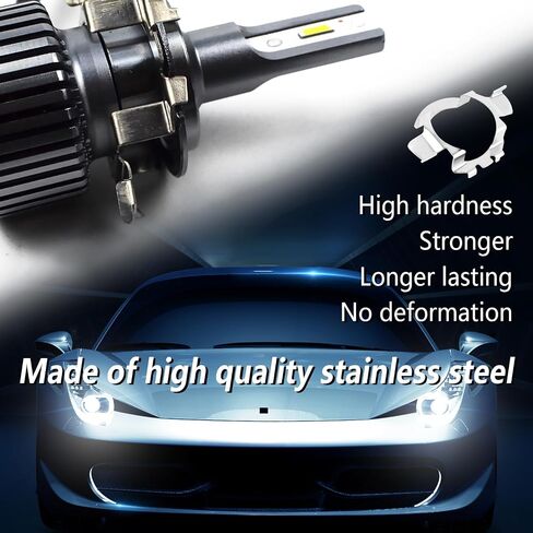 4PCS H7 LED Headlight Bulb Retainer,Stainless Steel H7 Adaptor Headlight Retaining Clip,Car Headlights Accessories Compatible with BMW Audi Ford Nissan in Saudi Arabia