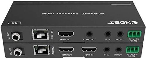 500ft D0LBY Vision 4K HDR HDbaseT 18GBPS طقم موسع HDMI طويل المدى للغاية 100 متر واحد CAT5e CAT6 CAT7 2.0B 4K @ 60hz YUV 4:4:4 HDR10 جهاز استقبال غير مضغوط IR RS232 HDCP2.2 CONTROL4 Savant in Kuwait