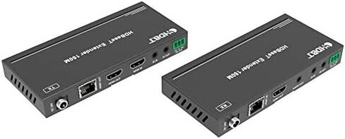 500ft D0LBY Vision 4K HDR HDbaseT 18GBPS طقم موسع HDMI طويل المدى للغاية 100 متر واحد CAT5e CAT6 CAT7 2.0B 4K @ 60hz YUV 4:4:4 HDR10 جهاز استقبال غير مضغوط IR RS232 HDCP2.2 CONTROL4 Savant in Kuwait