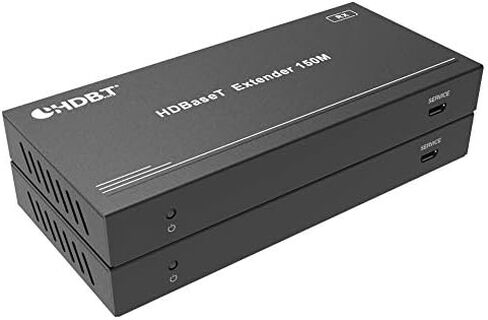 500ft D0LBY Vision 4K HDR HDbaseT 18GBPS طقم موسع HDMI طويل المدى للغاية 100 متر واحد CAT5e CAT6 CAT7 2.0B 4K @ 60hz YUV 4:4:4 HDR10 جهاز استقبال غير مضغوط IR RS232 HDCP2.2 CONTROL4 Savant in Kuwait