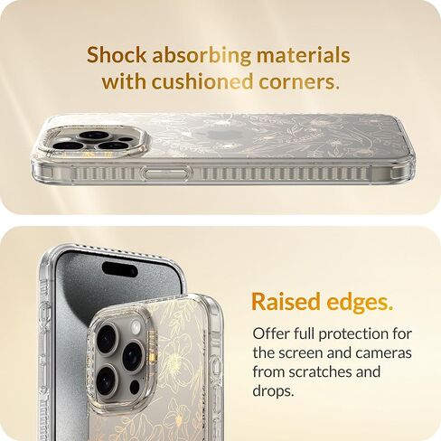 LONLI Hue - حافظة iPhone 15 Pro - قزحي الألوان [حماية من السقوط بطول 10 أقدام] - غطاء مقاوم للصدمات مع تأثير تغيير اللون | لطيف وفريد ​​من نوعه للنساء والفتيات والرجال (2023) in Kuwait