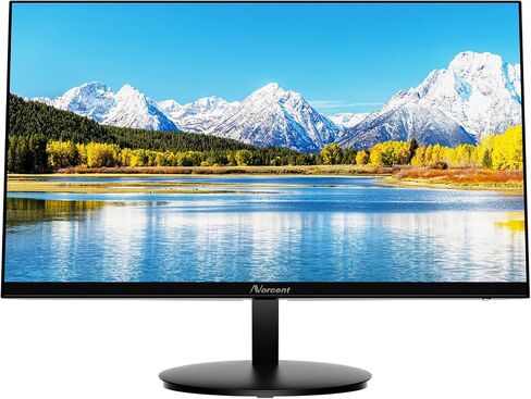 شاشة 22 بوصة مع منفذ HDMI VGA، شاشة عرض 1080P 75 هرتز Full HD VA LED رفيعة للغاية، خالية من الوميض، مرشح الضوء الأزرق، مكبرات صوت مدمجة، تعديل الإمالة in Saudi Arabia