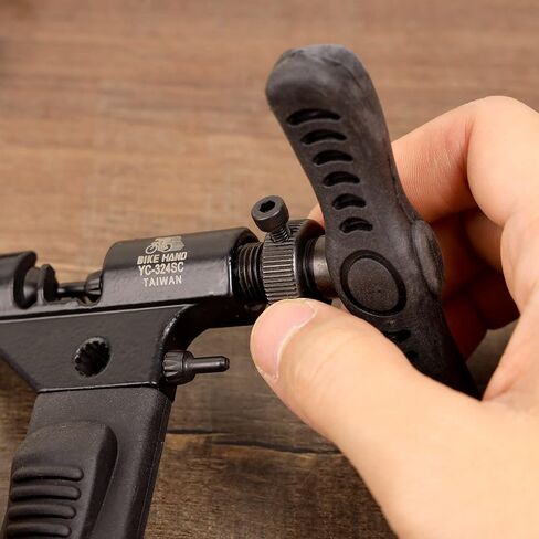 BikeHand Bike Bicycle Professional Chain Rivet Remover Breaker Tool with Spare Replaceable Driving Pin - Compatible with Shimano & Campagnolo - Single to 12 Speed and BMX Half Link in Kuwait