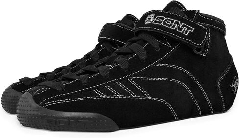 Bont Skates - Prostar Black Suede Professional Roller Skates with Glow Light Up Led Wheels - Indoor and Outdoor - Youth - Boys - Girls - Men - Women in Saudi Arabia