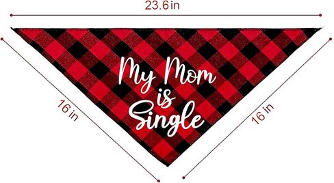 Family Kitchen أمي هي واحدة مضحكة حمراء منقوشة مثلث كلب باندانا، صور الدعامة وشاح الحيوانات الأليفة لصاحب الحيوانات الأليفة عاشق هدية in Kuwait