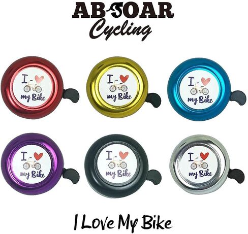 أجراس الدراجة الكلاسيكية بصوت عالٍ مناسبة لدراجة المدينة MTB للبالغين من الأولاد والبنات، الولايات المتحدة الأمريكية، أسود أزرق أحمر ذهبي فضي أرجواني in Saudi Arabia