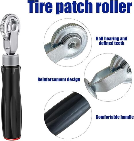 Tire Repair Patch Plug Kit 24Pcs Rubber Puncture Repair Nail Universal Mushroom Plug with Extra 4mm Twist Drill Bits for Vehicle in Saudi Arabia