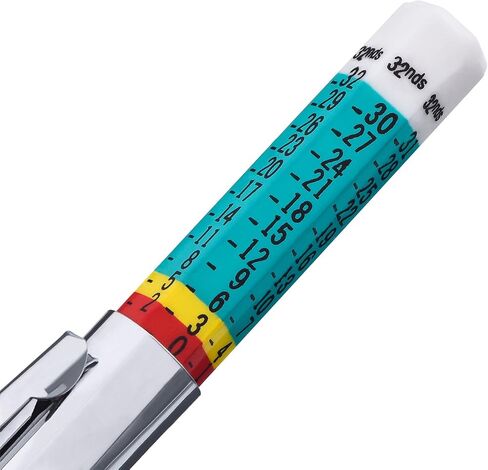 مقياس عمق مداس الإطار، أداة قياس عمق مداس الإطار المرمزة بالألوان، أدوات قياس دقيقة لعمق مداس الإطار، أخضر (50 قطعة) in Saudi Arabia