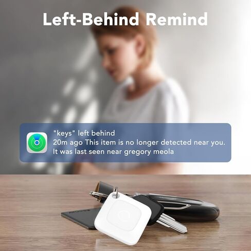جهاز العثور على المفاتيح، جهاز تعقب بلوتوث يعمل مع Find My (iOS فقط)، تحديد المواقع العالمية، جهاز تعقب الأمتعة، جهاز تعقب المفاتيح وجهاز تعقب المحفظة، صوت تنبيه 100 ديسيبل، مقاوم للماء IP67، بطارية قابلة للاستبدال، عبوة واحدة، أبيض in Kuwait