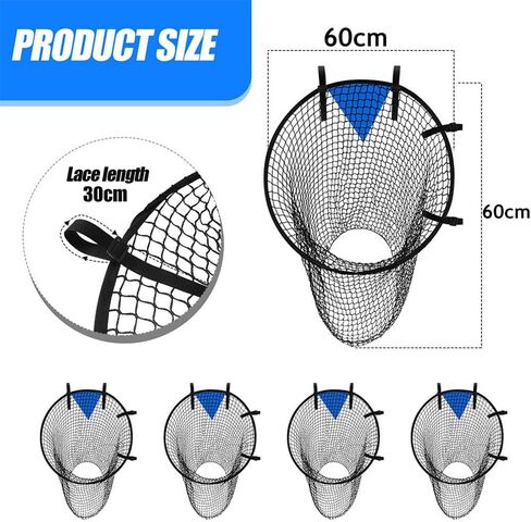 Top Bins Soccer Target Goal, Football Goal Target Training Equipment with Extra-Long Straps, Soccer Targets for Goals Training with Highlighted Scoring Zones Corner Shooting for Accuracy Training in Saudi Arabia