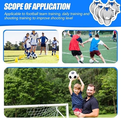 Top Bins Soccer Target Goal, Football Goal Target Training Equipment with Extra-Long Straps, Soccer Targets for Goals Training with Highlighted Scoring Zones Corner Shooting for Accuracy Training in Saudi Arabia