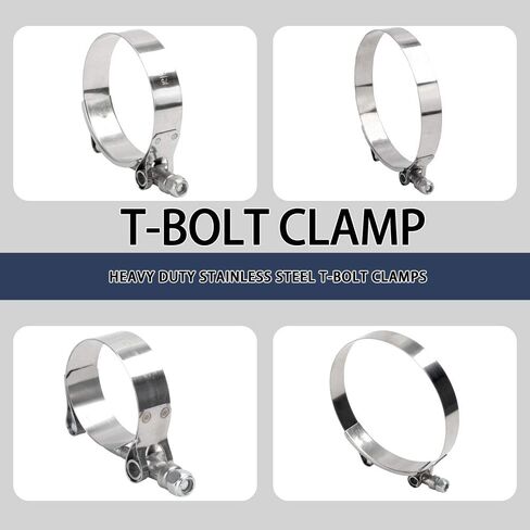 79-87 مللي متر الفولاذ المقاوم للصدأ T-بولت المشبك ل توربو سيليكون المبرد خرطوم المشبك لحزمة خرطوم ID 3.0 بوصة من 2 قطعة in Kuwait