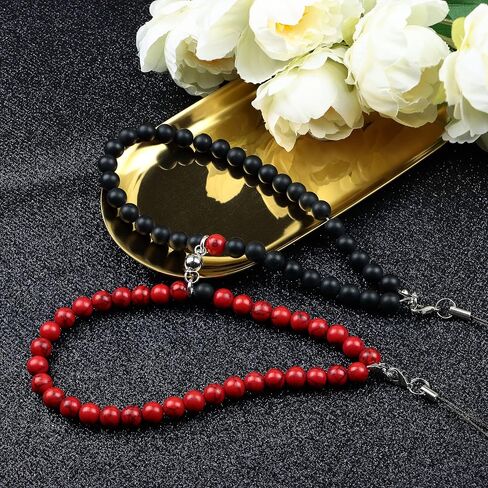 Distance Couples Phone Charm Cell Phone Lanyard Wrist Strap Natural Gem Stone Beaded Keychain for Him and Her in Saudi Arabia