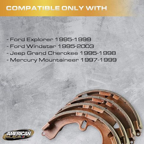 حذاء فرامل أمريكي أسود BS701 احترافي متوافق مع Ford Explorer 1995-1999 / Windstar 1995-2003 / Jeep Grand Cherokee 1995-1998 / Mercury Mountaineer 1997-1999 in Kuwait
