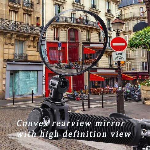 Go Kart Mirrors Side Rear View Mirror for Coleman KT196, Trail Master,Universal fit 1/2''-1.37'' Diameter Handle bar, 2pcs Left and Right Adjustable 360 Degree Rotatable Convex Mirrors in Saudi Arabia