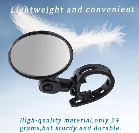 Go Kart Mirrors Side Rear View Mirror for Coleman KT196, Trail Master,Universal fit 1/2''-1.37'' Diameter Handle bar, 2pcs Left and Right Adjustable 360 Degree Rotatable Convex Mirrors in Saudi Arabia