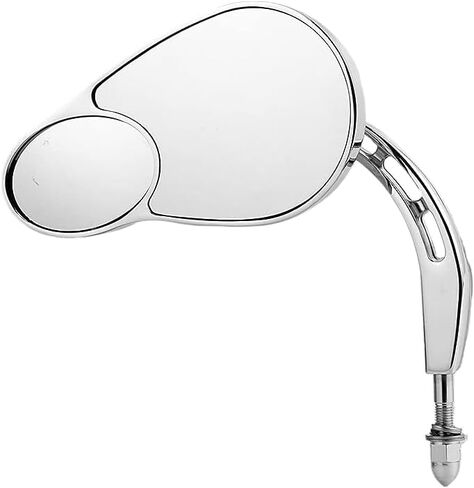 Harley Split Vision Mirrors/Rearview Mirrors Fits for Harley Davidson Touring Road King Street Electra Glide Ultra Classic FLHTCU Fat Boy Sport Glide XG750 XG500 Sportster（Chrome ） in Kuwait