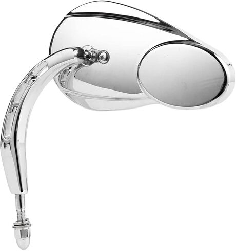 Harley Split Vision Mirrors/Rearview Mirrors Fits for Harley Davidson Touring Road King Street Electra Glide Ultra Classic FLHTCU Fat Boy Sport Glide XG750 XG500 Sportster（Chrome ） in Kuwait