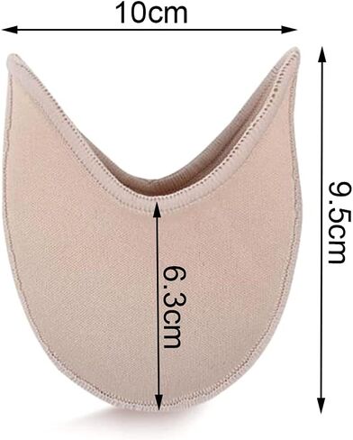 زوج واحد من وسادات أصابع حذاء رقص الباليه من القماش المحبوك ويغطي وسائد حماية ملفوفة لأصابع القدم لأحذية الباليه ذات الكعب العالي، وسادات أصابع القدم لأحذية بوانت in Kuwait