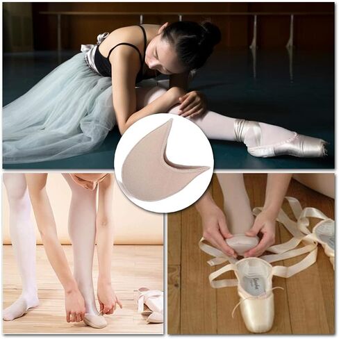 زوج واحد من وسادات أصابع حذاء رقص الباليه من القماش المحبوك ويغطي وسائد حماية ملفوفة لأصابع القدم لأحذية الباليه ذات الكعب العالي، وسادات أصابع القدم لأحذية بوانت in Kuwait