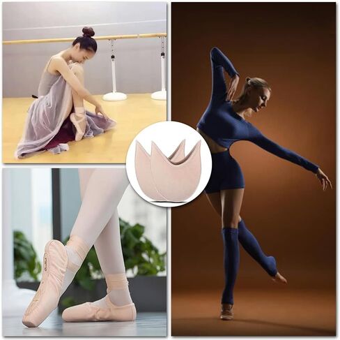 زوج واحد من وسادات أصابع حذاء رقص الباليه من القماش المحبوك ويغطي وسائد حماية ملفوفة لأصابع القدم لأحذية الباليه ذات الكعب العالي، وسادات أصابع القدم لأحذية بوانت in Kuwait