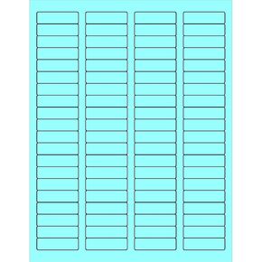 Tape Logic Aviditi Tape Logic 1 3/4" x 1/2" Pastel Blue Return Address Labels, for Laser & Inkjet Printers, Permanent Adhesive, 8 1/2" x 11" Sheet, 80 Labels Per Sheet, 100 Sheets