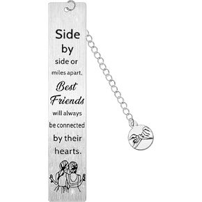Bestie Bookmark Gifts for Friend, Friendship Gifts for Women Gifts for Best Friends Women Friend Christmas Birthday Gifts, Side by Side