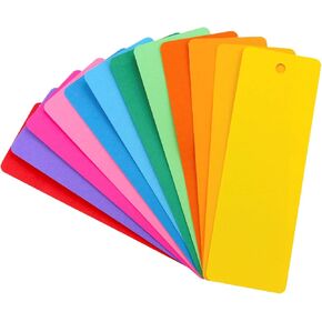 Hygloss Products 42635 Bright Bookmarks - Fun to Personalize - 10-12 Assorted Vibrant Colors - Cardstock Bookmarks - 35 Pack, 2 x 6