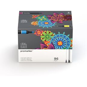 Winsor & Newton ProMarker Set, 96 Count, Extended Collection