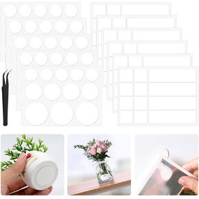 120pcs Double Sided Mounting Tape,Removable Mounting Dots Adhesive Strips, Heavy Duty Double Sided Tape,Multipurpose Tape for Picture,Poster, Art Craft, Decoration,Party Supplies