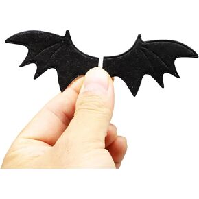 Miniature Bat Wings, Black Bat Wing, Halloween Fabric Bat Wings, Mini Wings, Dollhouse Crafts Decoration, 10 Pairs