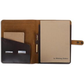 padfolio من الجلد الأنيق المتميز مع Zipper ، 13 '' 'Sleve ، Macbook & iPad متوفرة ، منظم الأعمال المهني ، حامل مستندات متينة للسفر