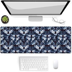 Gaming Mouse Pad, Ocean Shark Mouse Pad, Desk Mat, Non-Slip Rubber Base MousePads for Computers Laptop Office School Home Accessories Decor 31.5" x 11.8"