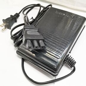 HONEYSEW Foot Control Pedal and Power Cord for Singer Sewing Machine (359102001)