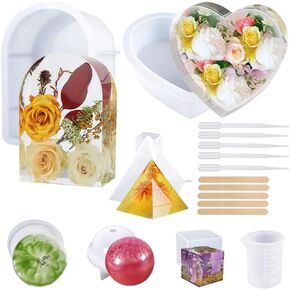 2Pcs Flower Resin Mold Silicone Candle Mold, Lotus and Azalea Soap Mold Flower Candle Mold Flower Soap Mold Silicone Mold for Resin Candle Making