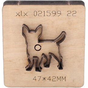 Leather Punching Animal Dog Cutting Die Alloy Steel Cutting Die with Wood Plate for DIY Handicrafts