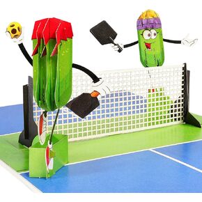 3D Pickleball Birthday Card Handmade Popup - Elegant Happy Birthday Pickleball Gifts for Women, Men, and Lovers - Unique Pickleball Cake Decorations for Celebrating The Pickleball Birthdays