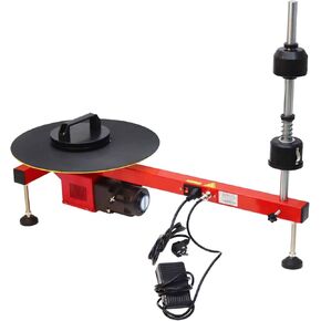 INTBUYING Electric Stretch Film Wrapping Machine 220V Wrap-Around Film baler Turntable Diameter 15.7"