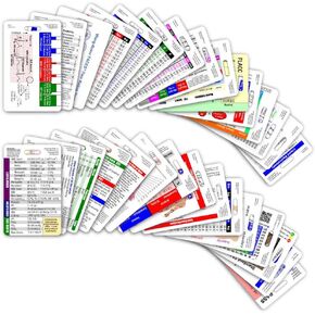 Comprehensive Vertical Badge Card Reference Set - 30 Cards