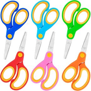 36 Packs Kids Scissors, 5 Inch Scissors Bulk for School, Kids Safety Scissors for Preschool Classroom Home, Blunt Tip Scissors for Kids Student Teacher, School Supplies Craft Cutting Paper