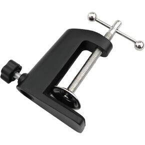 Alloy C Light Cantilever Stand Gripper Metal Base I Clip DIY Swivel Arm Lighting Accessory Metal Clip for Swing Arm Lamp Magnifying Lamp Table Lamp Desktop Stand Accessory Black